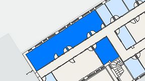 
							Planritning för Regus Kistagången 20b, 2 privata rum, 91 m²