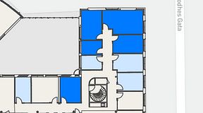 
							Planritning för Convendum Stampgatan 14, 5 privata rum, 76 m²