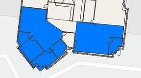 Planritning för Landskapet Nacka, 2 privata rum, 260 m²