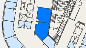 
							Planritning för Spaces Göteborg Gamlestan, 2 privata rum, 53 m²