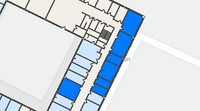 
							Planritning för Quick Office Älvsjö, 5 privata rum, 127 m²