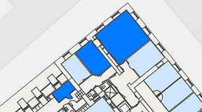 
							Planritning för Spaces Gamla Stan, 3 privata rum, 68 m²