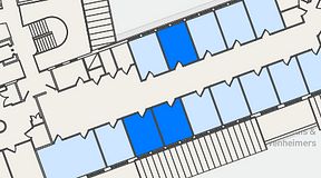 Planritning för FirstOffice Navet, 3 privata rum, 36 m²