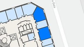 Planritning för Regus Odinsgatan 13, 2 privata rum, 38 m²