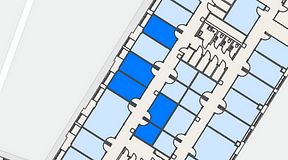 
							Planritning för Convendum Sundbyberg, 5 privata rum, 64 m²
