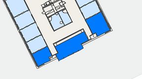 
							Planritning för Convendum Västra Järnvägsgatan 3, 3 privata rum, 46 m²