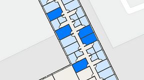 
							Planritning för Regus Rotsunda, 5 privata rum, 81 m²