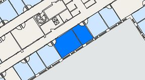 
							Planritning för Regus Kistagången 20b, 2 privata rum, 33 m²