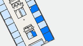 
							Planritning för Convendum Västra Järnvägsgatan 3, 5 privata rum, 50 m²