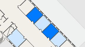 
							Planritning för FASTOFFICE Västberga, 2 privata rum, 28 m²