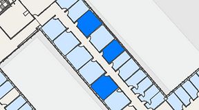 Planritning för Regus Svetsarvägen 15, 3 privata rum, 60 m²