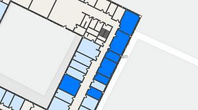 
							Planritning för Quick Office Älvsjö, 5 privata rum, 127 m²