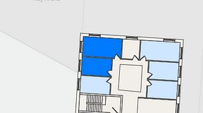 Planritning för FirstOffice Åby Arena, 2 privata rum, 34 m²