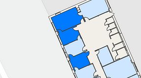 
							Planritning för Mindpark Helsingborg, 3 privata rum, 67 m²