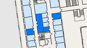 
							Planritning för Spaces Nordenskiöldsgatan, 4 privata rum, 42 m²