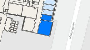 
							Planritning för Arkipelagen Järntorget, 2 privata rum, 32 m²