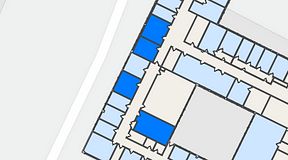 
							Planritning för Quick Office Älvsjö, 4 privata rum, 75 m²