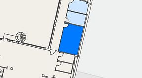 Planritning för Dospace Östra Storgatan, 1 privata rum, 29 m²