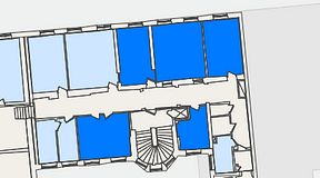 
							Planritning för KG10 Kungsgatan 8, 5 privata rum, 92 m²