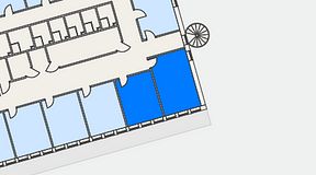 
							Planritning för Regus Spånga, 2 privata rum, 35 m²