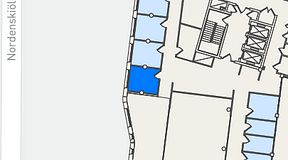 
							Planritning för United Spaces Nordenskiöldsgatan 24, 1 privata rum, 12 m²