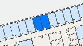 
							Planritning för Regus Lidingö, 2 privata rum, 20 m²