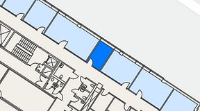 Planritning för CoW Arenastaden, 1 privata rum, 9 m²