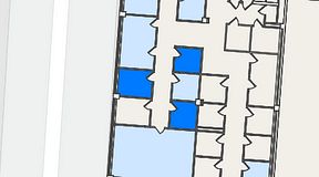 
							Planritning för Kungsholmens Kontorshotell Warfvinges väg, 3 privata rum, 23 m²