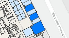 
							Planritning för Convendum Vasagatan 16, 3 privata rum, 101 m²