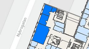 
							Planritning för Regus Östermalmstorg, 4 privata rum, 106 m²