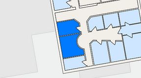 
							Planritning för Växthuset Vasatorpsvägen, 2 privata rum, 31 m²