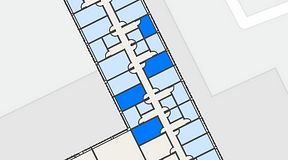 
							Planritning för Regus Rotsunda, 4 privata rum, 56 m²