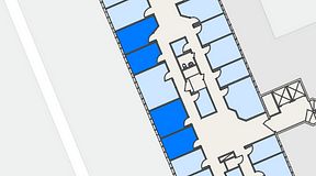 
							Planritning för Regus Helsingborg Södergatan, 4 privata rum, 51 m²