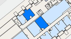 
							Planritning f ör Spaces Gamla Stan, 2 privata rum, 28 m²