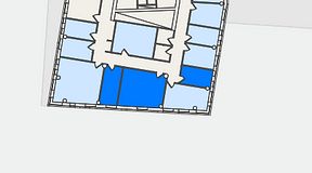 
							Planritning för Regus Hyllie Stationstorg 31, 3 privata rum, 37 m²