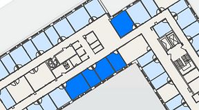 
							Planritning för Regus Kistagången 20b, 5 privata rum, 81 m²