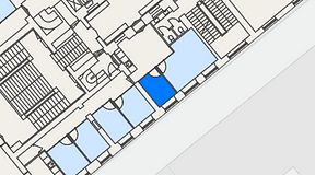 
							Planritning för Spaces Gamla Stan, 1 privata rum, 8 m²