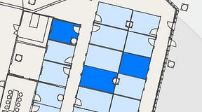 
							Planritning för Convendum Fleminggatan 18, 3 privata rum, 39 m²