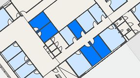 
							Planritning för Convendum Avenyn, 5 privata rum, 54 m²