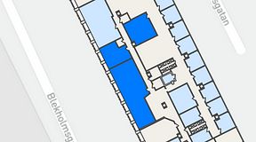 Planritning för The Works Västra Järnvägsgatan, 3 privata rum, 122 m²