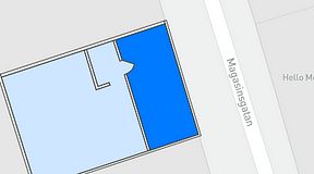 
							Planritning för Entreprenörsgatan Södra Larmgatan, 1 privata rum, 43 m²