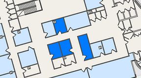 
							Planritning för United Spaces Östra Hamngatan, 4 privata rum, 35 m²