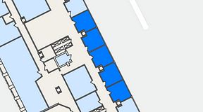 
							Planritning för The Works Västra Järnvägsgatan, 5 privata rum, 86 m²
