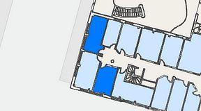 
							Planritning för Quick Office Danderyd, 2 privata rum, 24 m²