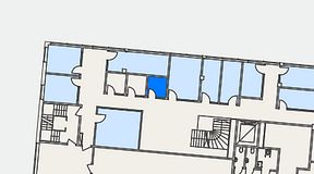 
							Planritning för Spaces Helsingborg Väla, 1 privata rum, 5 m²