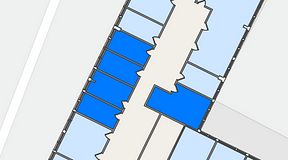 
							Planritning för Quick Office Älvsjö, 5 privata rum, 57 m²