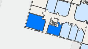 
							Planritning för Quick Office Danderyd, 2 privata rum, 33 m²