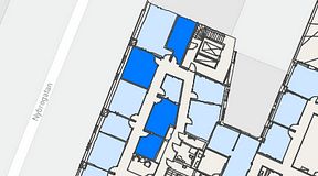 
							Planritning för Regus Östermalmstorg, 4 privata rum, 51 m²