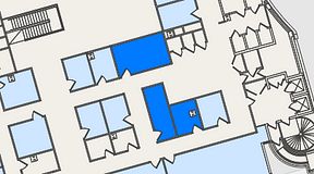 
							Planritning för United Spaces Östra Hamngatan, 3 privata rum, 37 m²