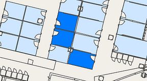 
							Planritning för Convendum Fleminggatan 18, 3 privata rum, 39 m²